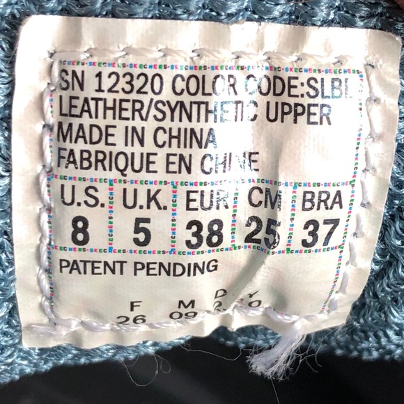 Skechers Shape Ups Blue Walking Shoes Size 8 - Picture 7 of 7